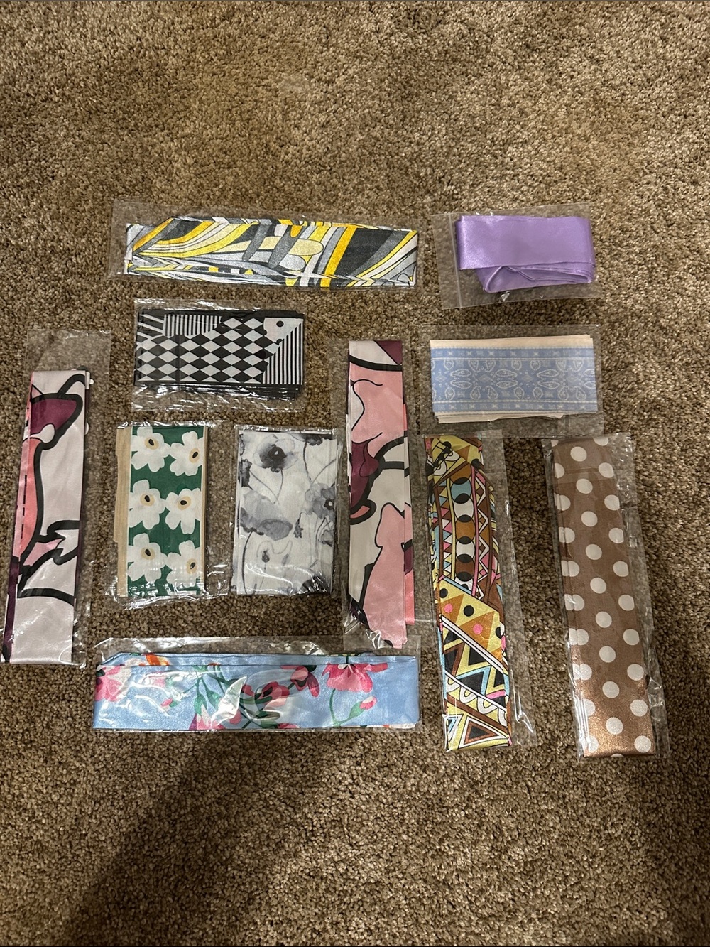 Set of 2 Bag Scarfs